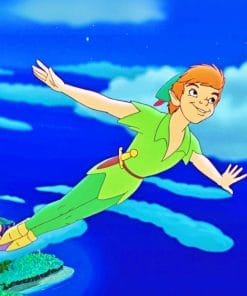Peter Pan Cartoon paint by numbers