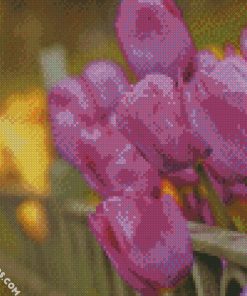 Purple Tulips Blooms diamond paintings