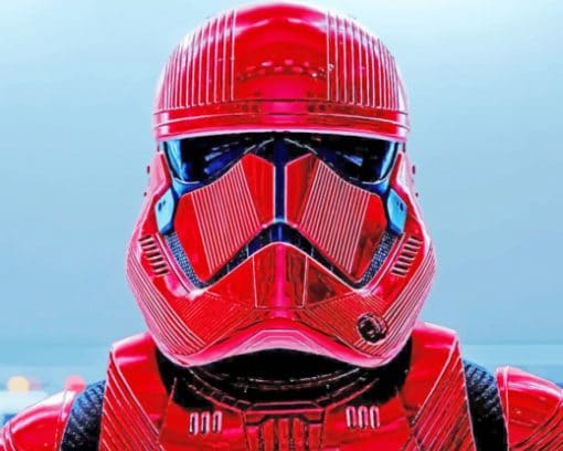 Red Sith Trooper paint by numbers