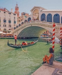 Rialto Bridge Italy paint by numbers