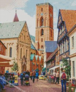 Ribe Cathedral denmark diamond painting