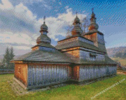 Slovakia Temples Church Bodruzal Wooden Dome diamond paintings