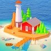 Small Animated Island paint by numbers