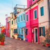 Street Houses Colorful