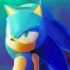 Super Sonic Cartoon paint by numbers