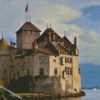 Switzerland Castle on sea diamond paintings