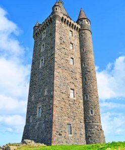 Tall Scrabo Tower In Ireland Paint By Numbers