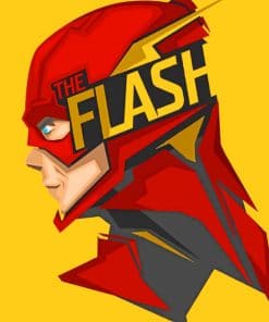 The Flash Hero paint by numbers