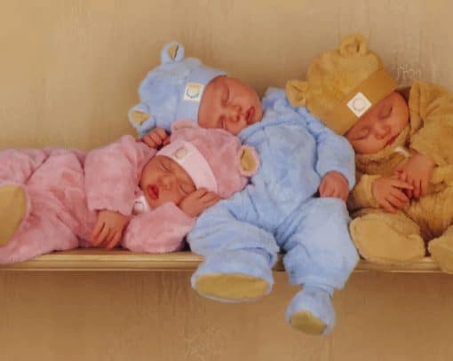 Triple Baby Siblings Paint By Numbers