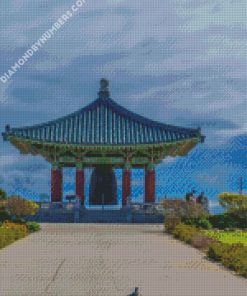 Usa Temples Pagodas Korean Friendship Bell diamond paintings