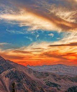 Utah Mountain Sky Paint By Numbers