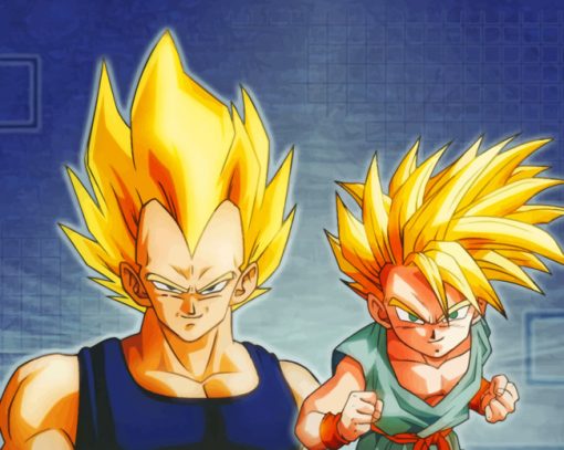 Vegeta Dragon Ball Fighter Paint By Numbers