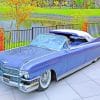 Vintage Cadillac Eldorado Car paint by numbers
