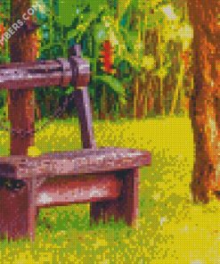 Vintage Wooden Chair diamond painting