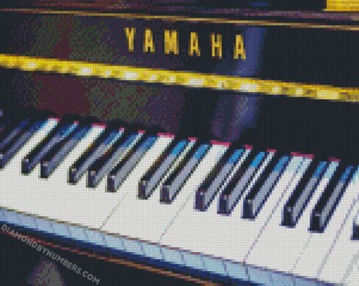 Yamaha Piano keys diamond painting