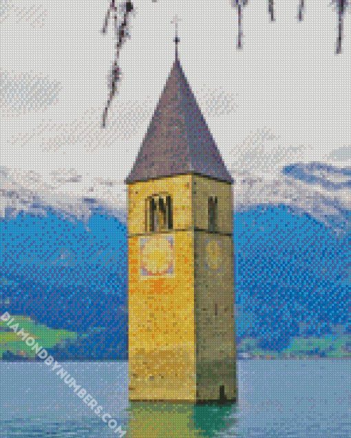 architecture campanile in River diamond paintings