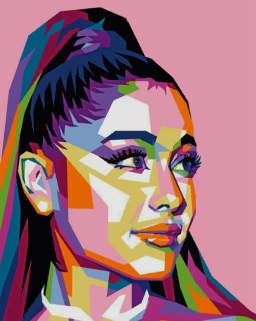 Ariana Grande Pop Art paint by numbers