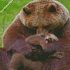 bear cub and mom diamond painting