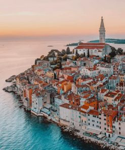 Beautiful Island Croatia paint by numbers
