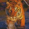 bengal tiger in the river diamond paintings