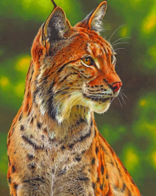 Big Cat In Forest paint by numbers
