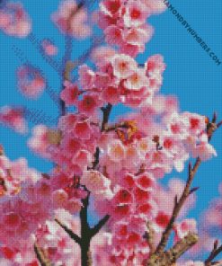 cherry blossom plant diamond painting