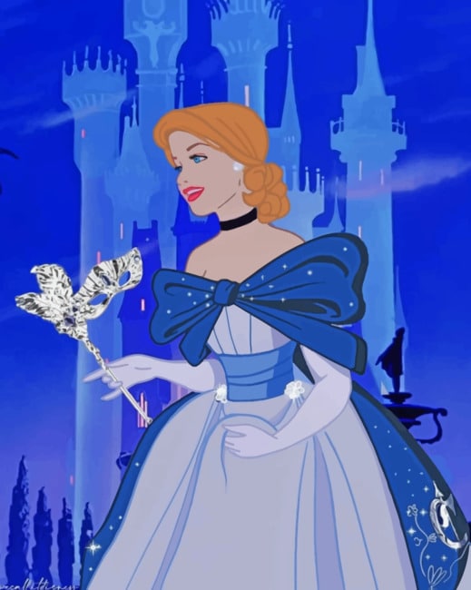 Cinderella Disney Princess - 5D Diamond Paintings - DiamondByNumbers -  Diamond Painting art