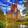 Disney World Cinderella Castle paint by numbers