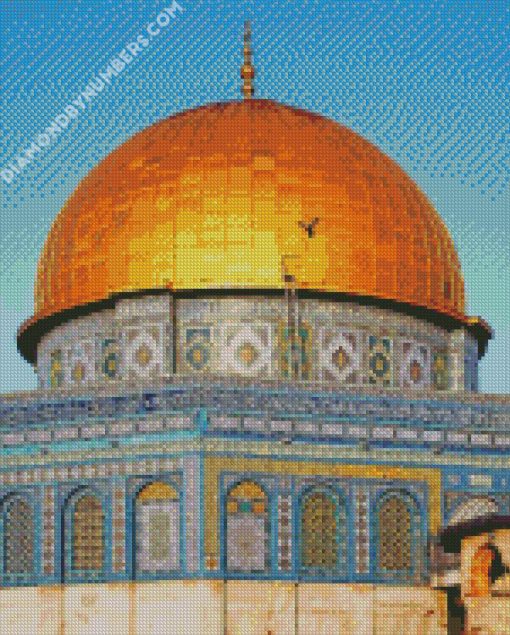 dome of the rock jerusalem diamond painting