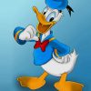 Donald The Duck Cartoon paint by numbers
