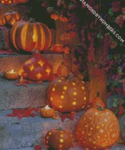 halloween pumpkin diamond paintingS