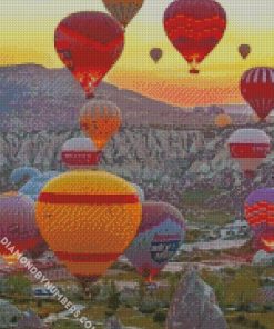 hot air balloon turkey diamond painting