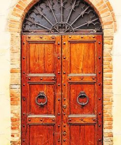 Old Italian Door paint by numbers