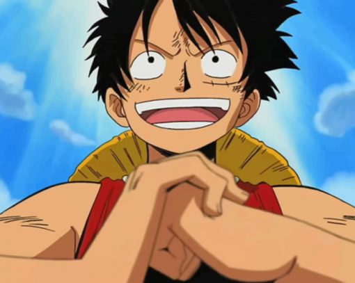 One Piece Monkey D Luffy paint by numbers