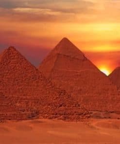 Pyramids Egypte paint by numbers