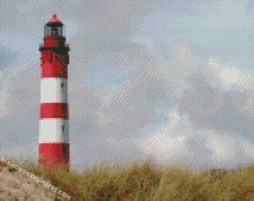 red Germany Lighthouse diamond paintings