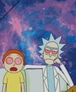 Pink Floyd Rick And Morty - 5D Diamond Painting - DiamondByNumbers -  Diamond Painting art