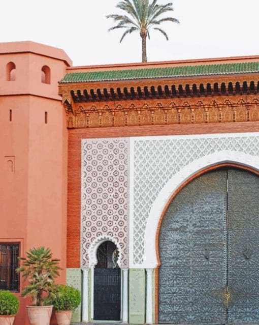 Saadiens Tombs Marrakesh paint by numbers