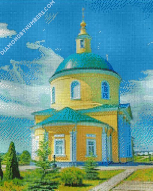 temple orthodoxy In russia diamond painting