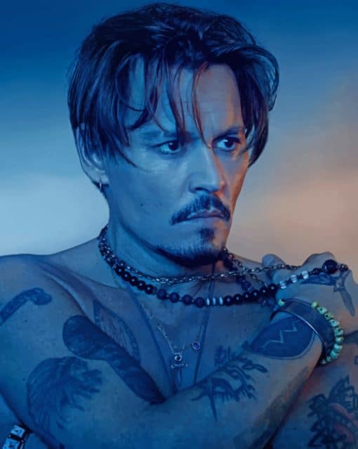 The American Actor Johnny Depp paint by numbers