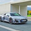 White Audi R8 paint by numbers