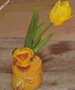yellow tulips decoration diamond paintings