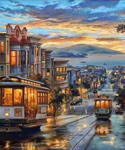 San Francisco Night paint by numbers