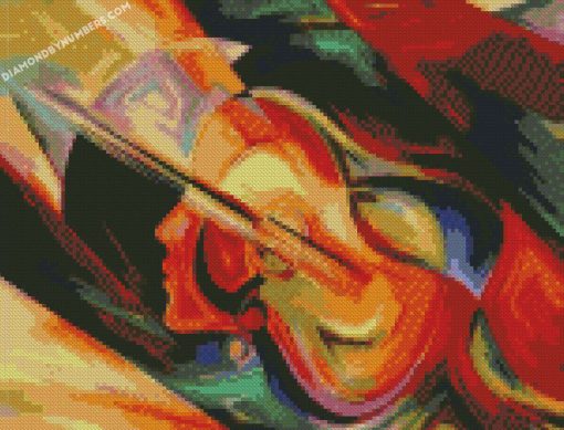 Abstract Guitar Music Instruments Artwork diamond painting