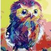 Colorful Chick Owl paint by numbers