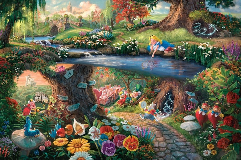 Alice In Wonderland - 5D Diamond Painting - DiamondByNumbers