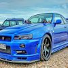 Blue Nissan Skyline Gt Paint By Numbers