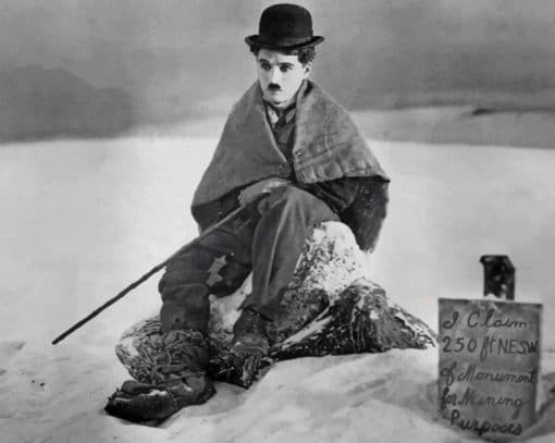 Charlie Chaplin The Gold Rush paint by numbers