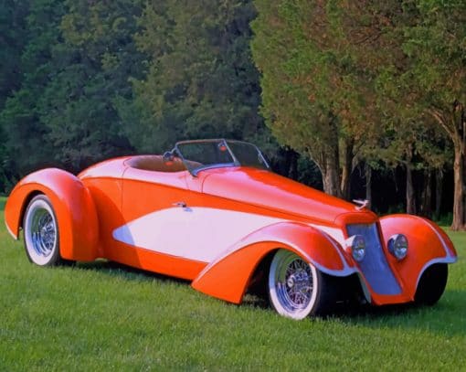 Chip Foose Boattail Speedster paint by numbers