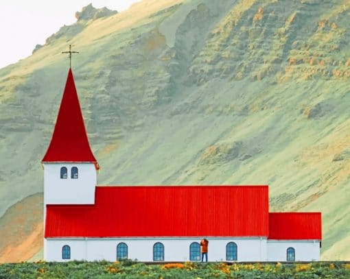 Church In Vik Iceland paint by numbers